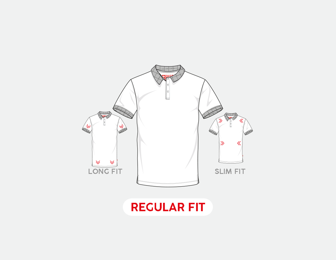 Shirts & Co.: e.s. Piqué-Polo cotton stretch + weiß 2