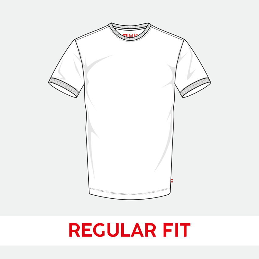 Shirts & Co.: e.s. T-Shirt cotton stretch + graumeliert 2