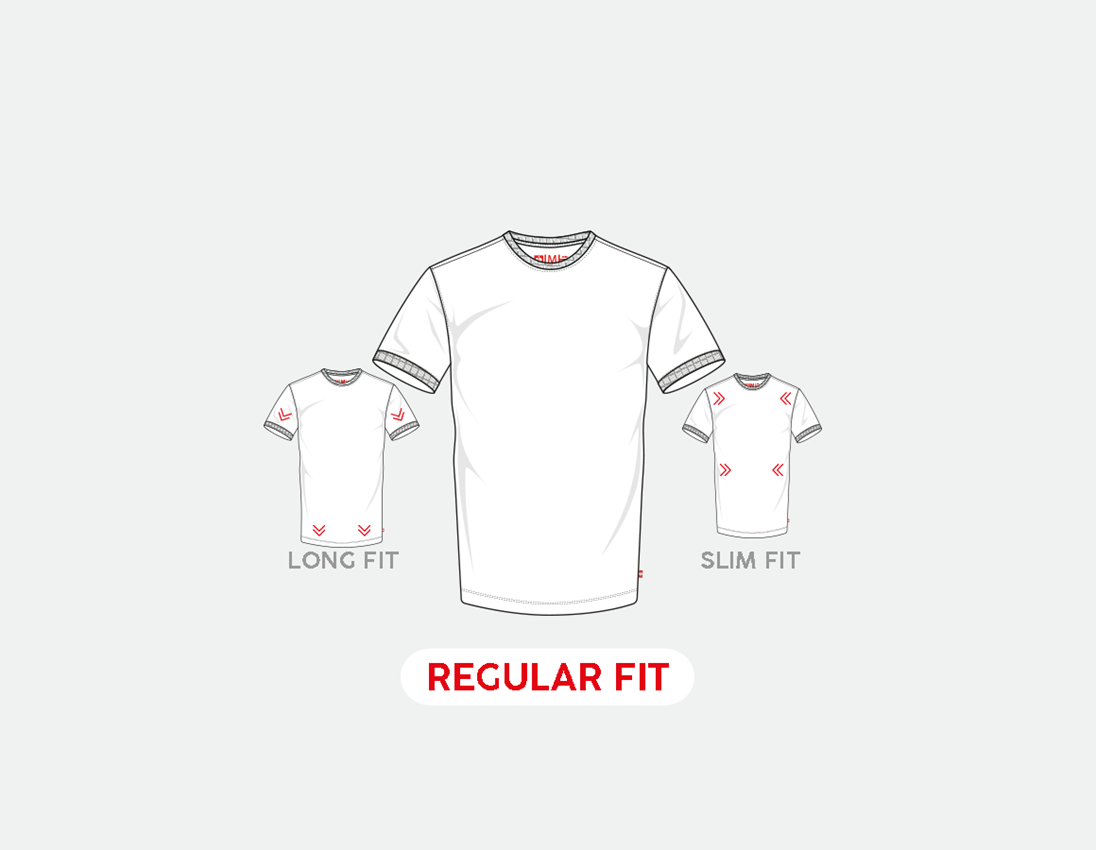 Shirts & Co.: e.s. T-Shirt cotton stretch + graumeliert 2