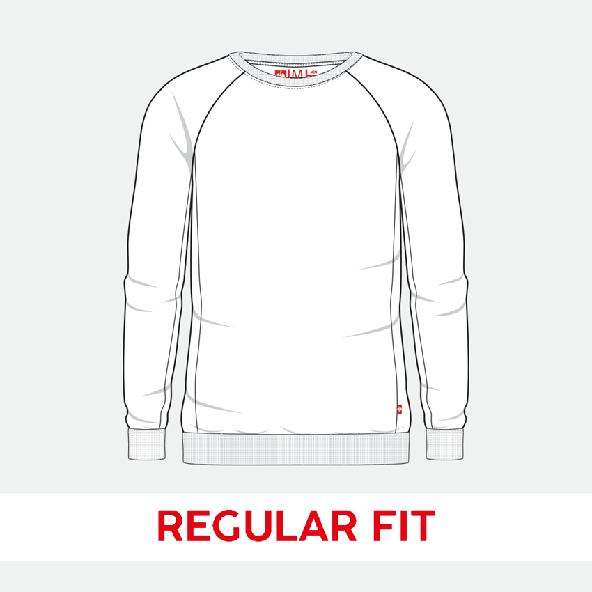Shirts & Co.: e.s. Sweatshirt cotton stretch + feuerrot 2