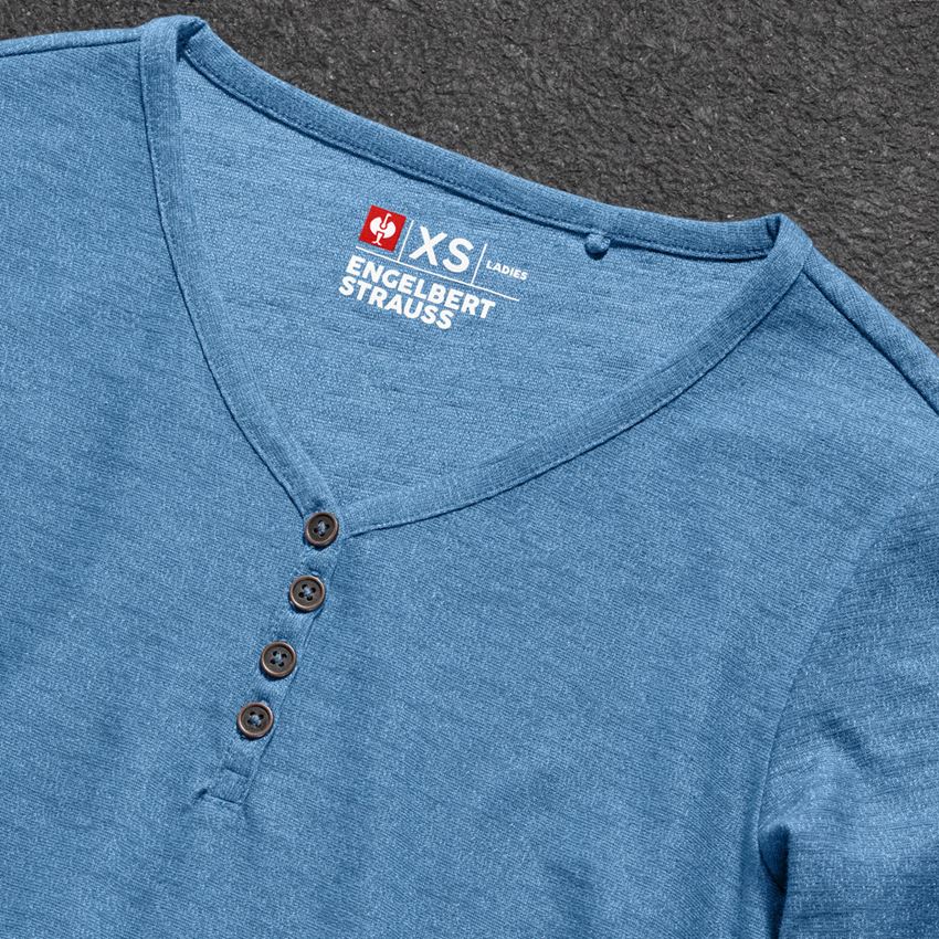 Shirts & Co.: Longsleeve e.s.vintage, Damen + arktikblau melange 2