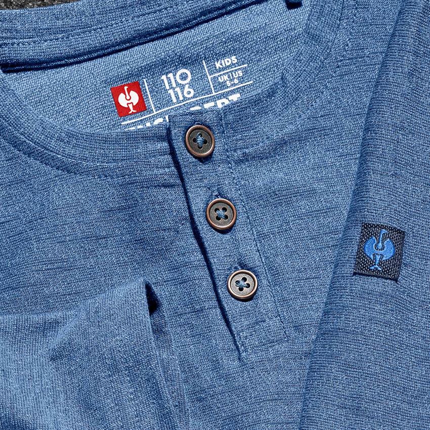 Shirts & Co.: Longsleeve e.s. vintage, Kinder + arktikblau melange 2