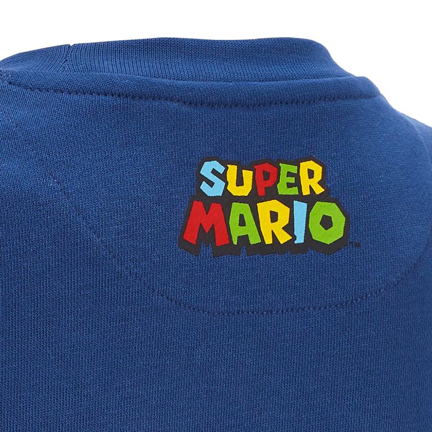 Kollaborationen: Super Mario Sweatshirt, Kinder + alkaliblau 2