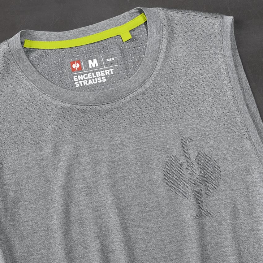 Bekleidung: Athletik-Shirt seamless e.s.trail + basaltgrau melange 2