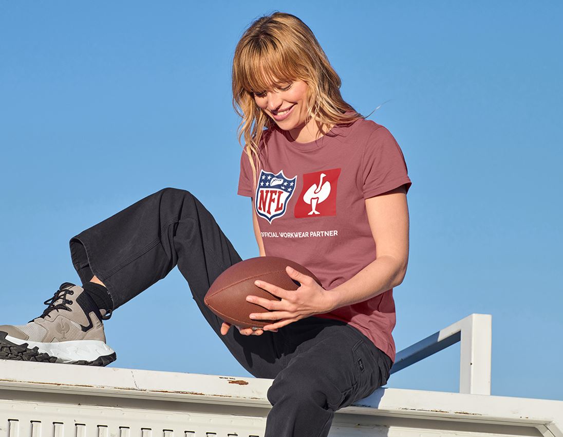 Kollaborationen: NFL T-Shirt cotton, ladies + oxidrot 1