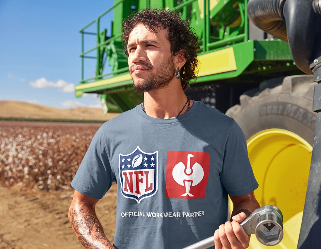 Kollaborationen: NFL T-Shirt cotton + oxidblau 1