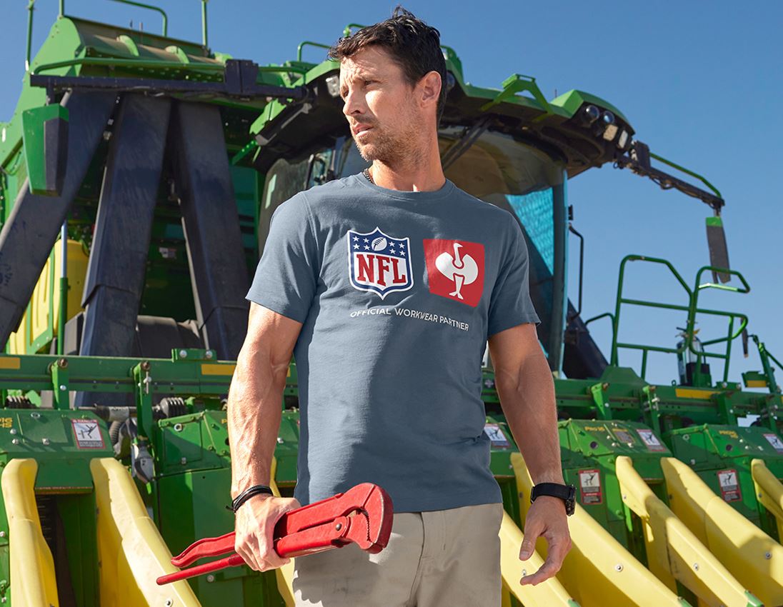 Kollaborationen: NFL T-Shirt cotton + oxidblau 4