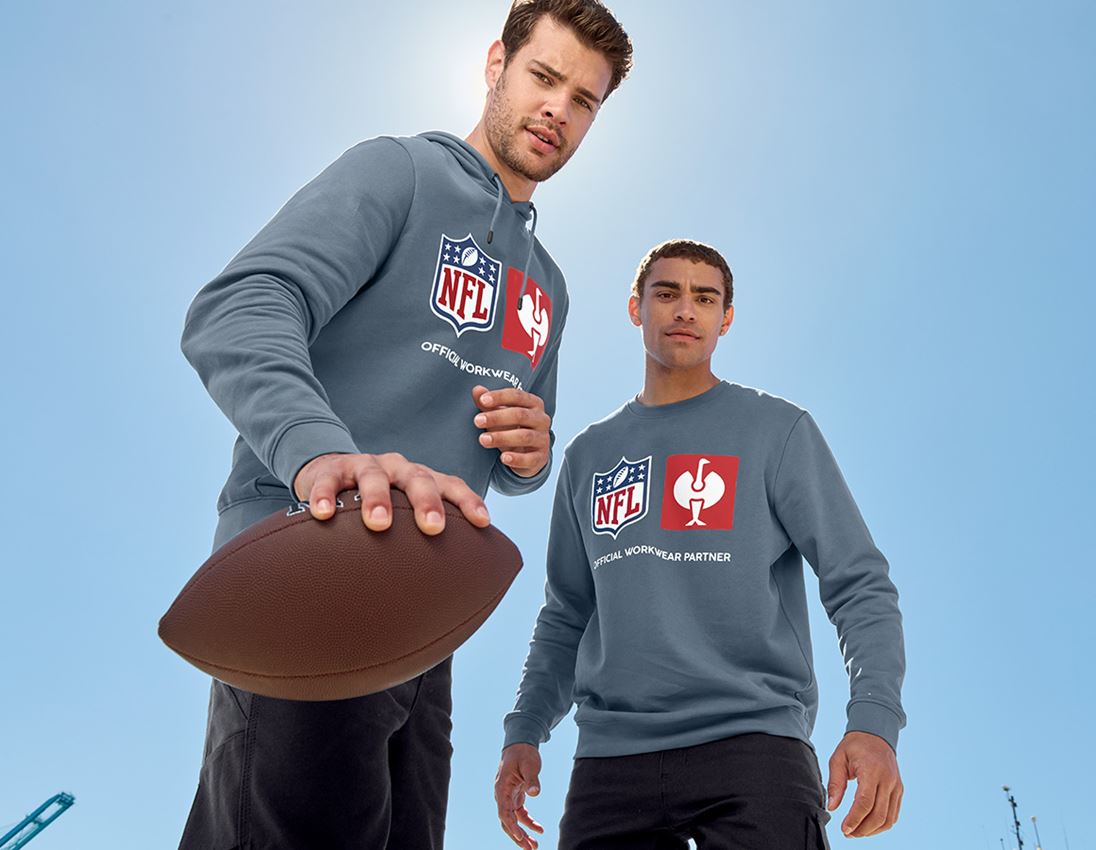 Shirts & Co.: NFL Sweatshirt cotton + oxidblau 2