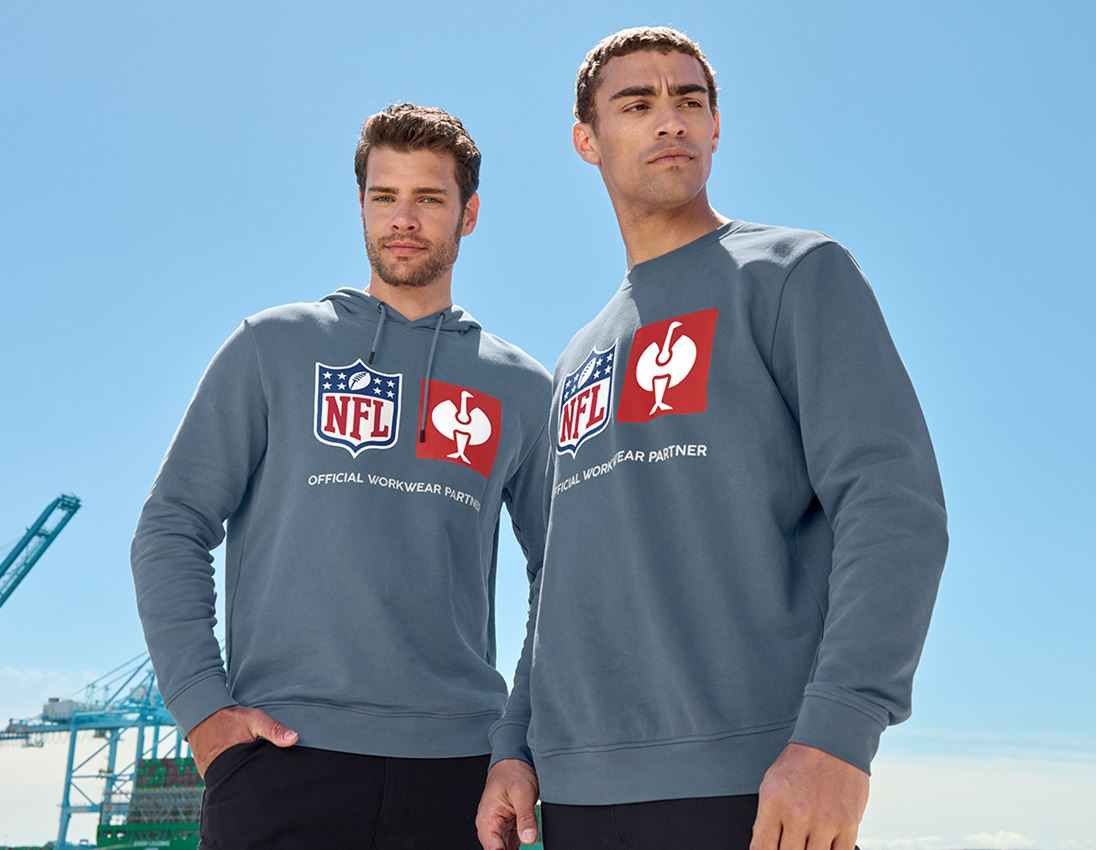 Shirts & Co.: NFL Sweatshirt cotton + oxidblau 1