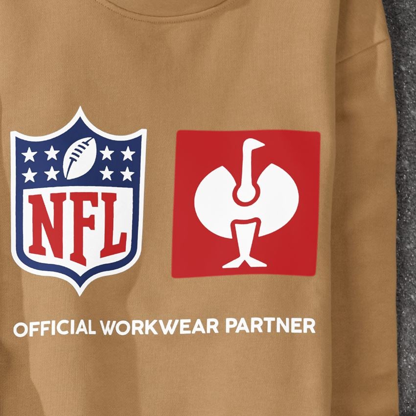 Shirts & Co.: NFL Sweatshirt cotton + mandelbraun 2