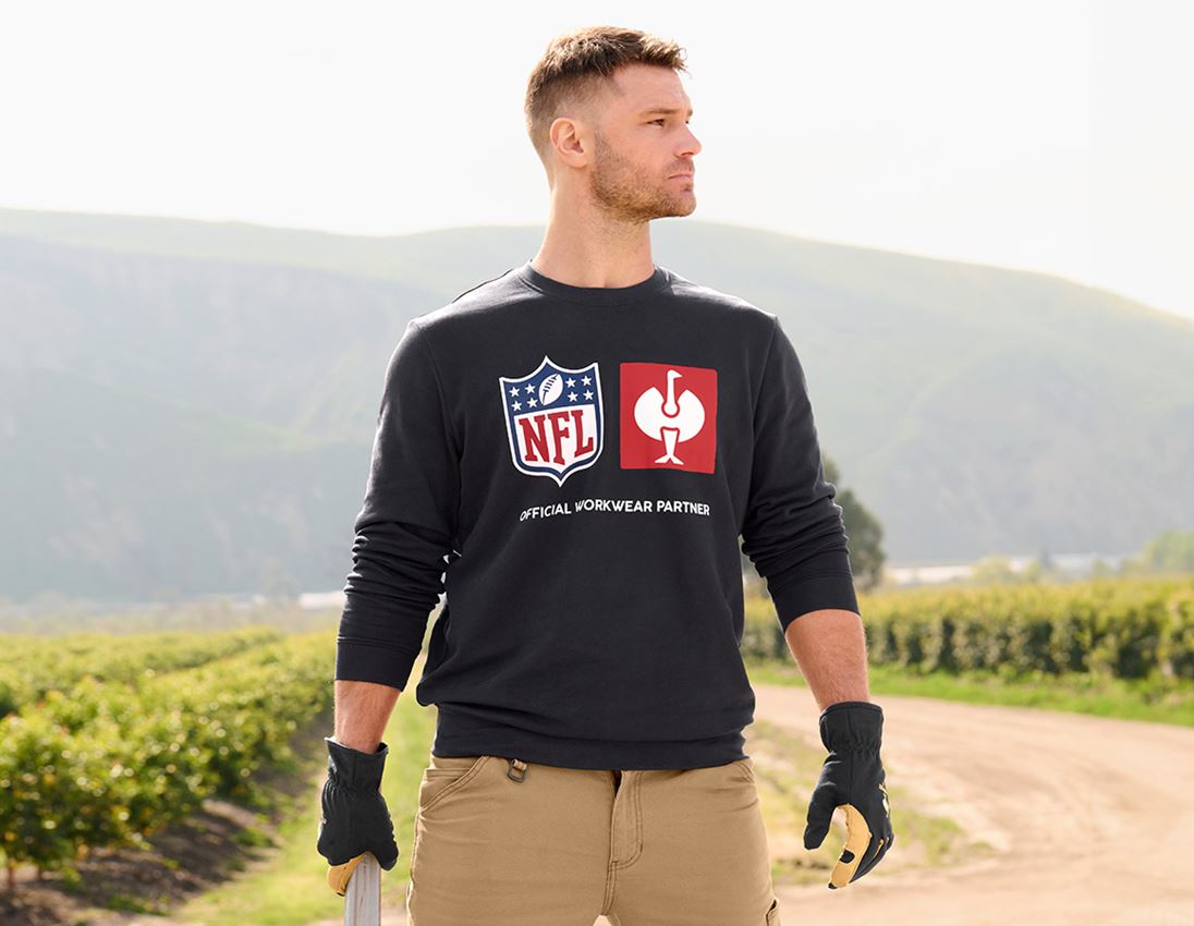 Kollaborationen: NFL Sweatshirt cotton + schwarz 2