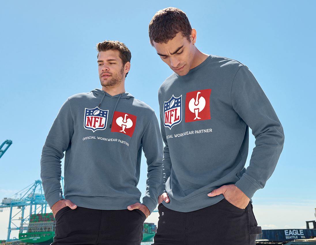 Shirts & Co.: NFL Sweatshirt cotton + oxidblau