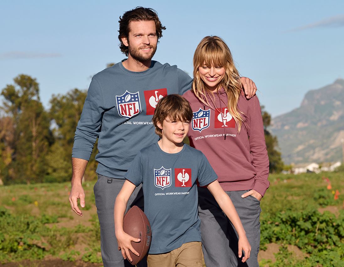 Kollaborationen: NFL Sweatshirt cotton + oxidblau 3