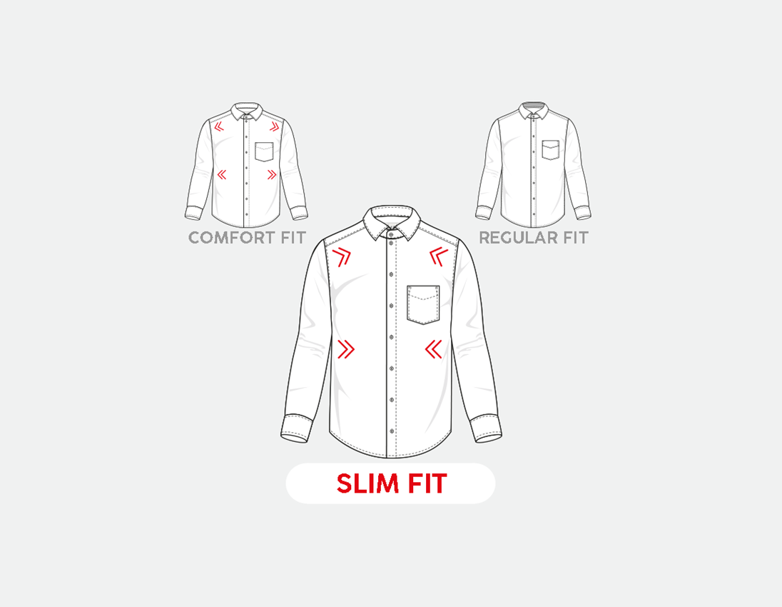 Themen: e.s. Business Hemd cotton stretch, slim fit + frostblau kariert 2