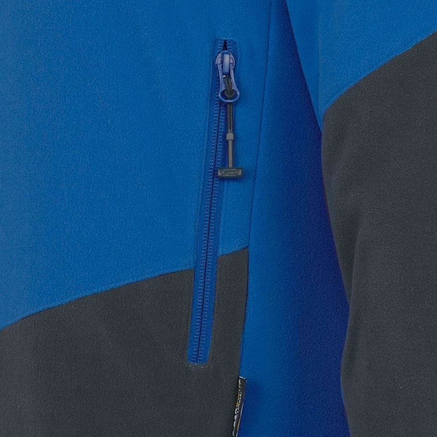 Shirts & Co.: Fleece Troyer e.s.motion 2020 + enzianblau/graphit 2