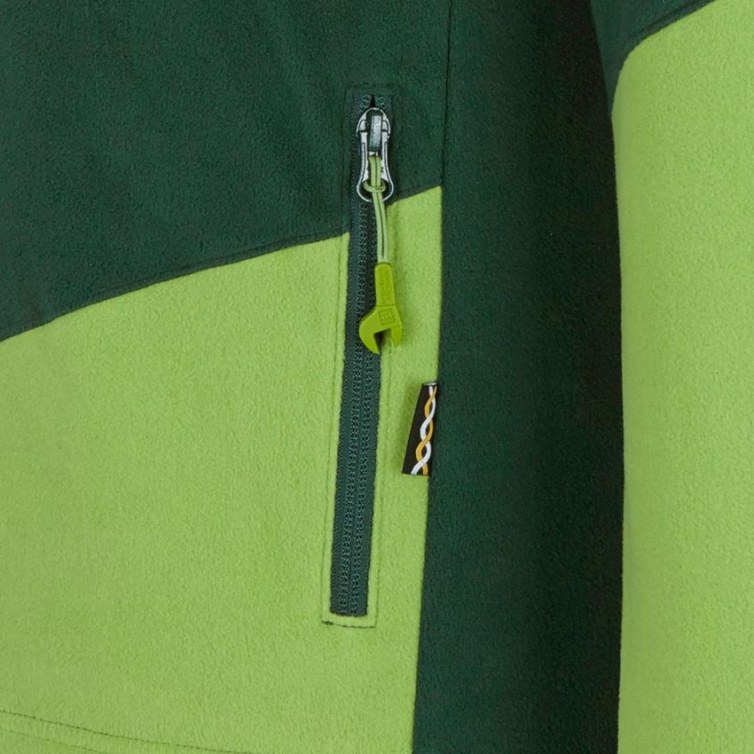 Shirts & Co.: Fleece Troyer e.s.motion 2020 + grün/seegrün 2