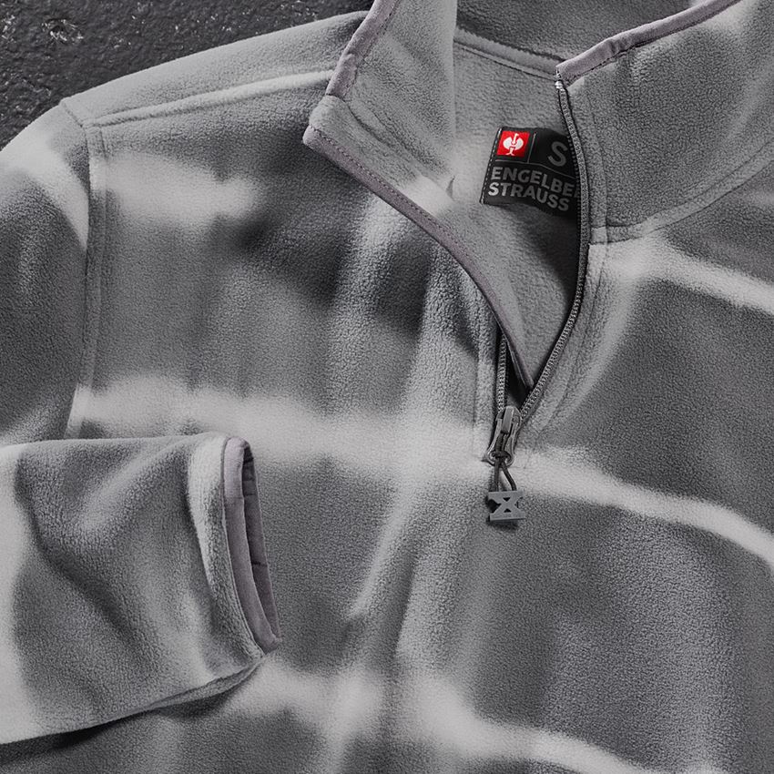 Shirts & Co.: Fleece Troyer tie-dye e.s.motion ten + granit/opalgrau 2