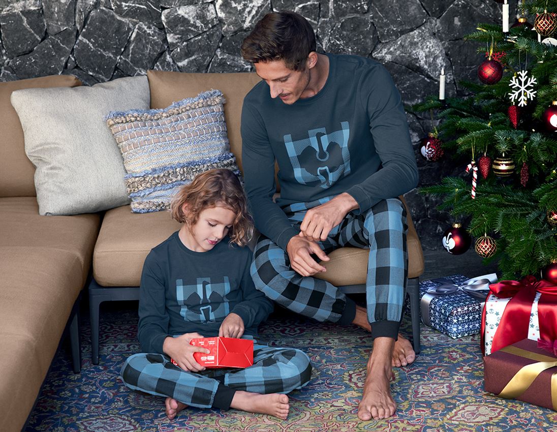Geschenkideen: e.s. Pyjama Longsleeve + schattenblau 1