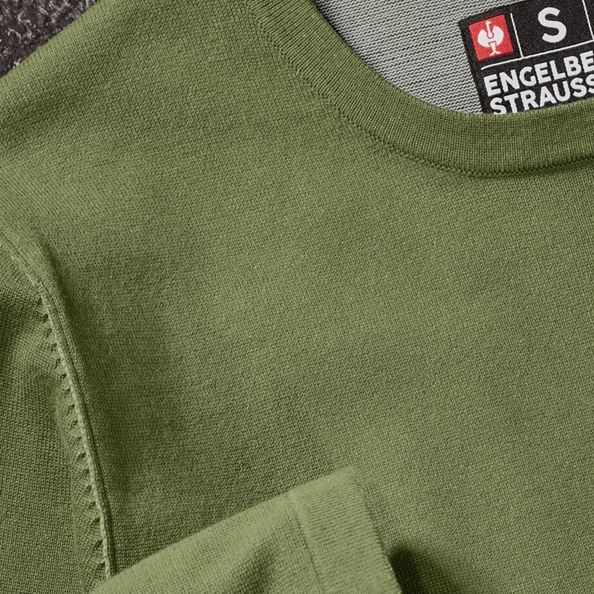 Shirts & Co.: Strickpullover e.s.iconic + berggrün 2
