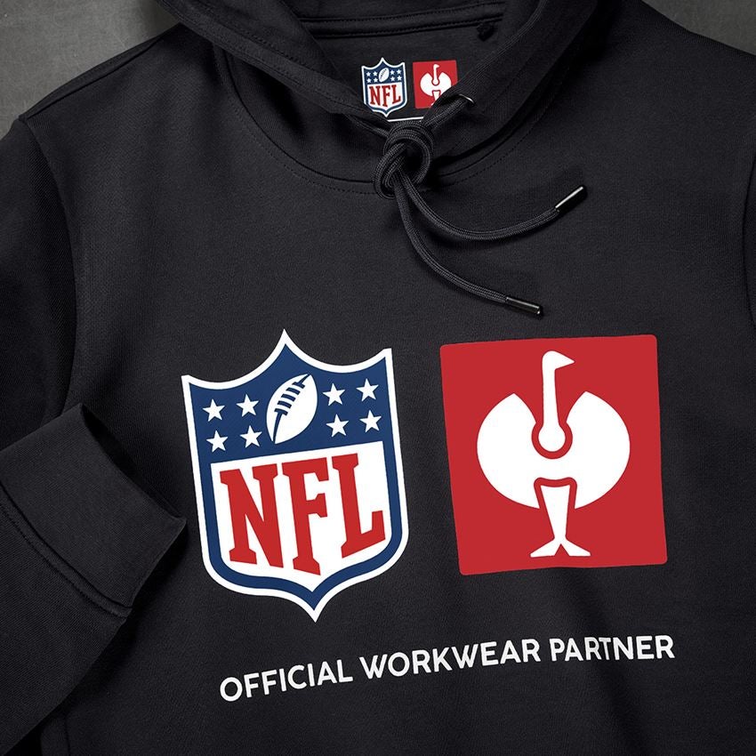 Kollaborationen: NFL Hoodie cotton, ladies + schwarz 2