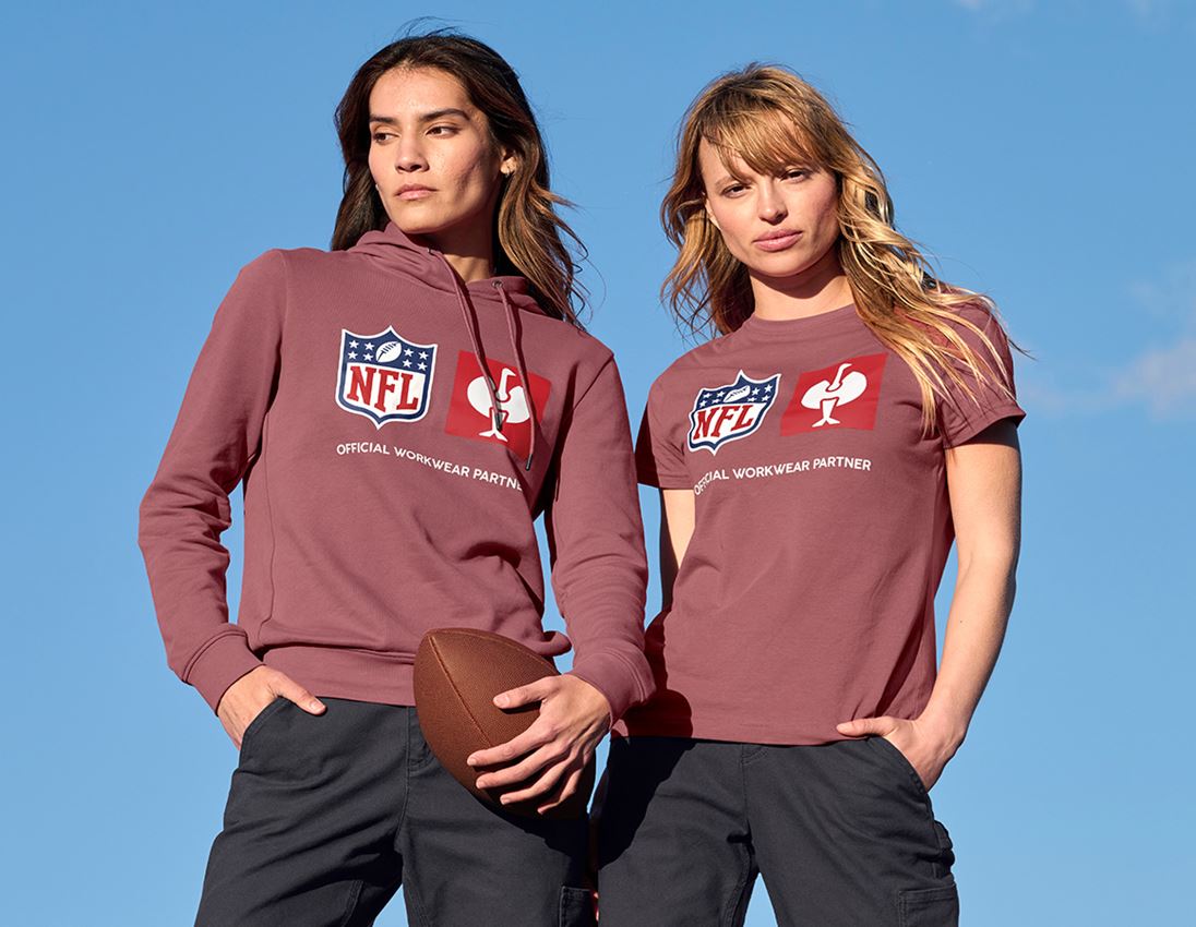 Kollaborationen: NFL Hoodie cotton, ladies + oxidrot 4