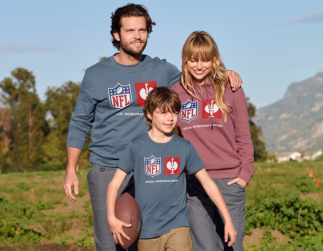 Kollaborationen: NFL Hoodie cotton, ladies + oxidrot 5