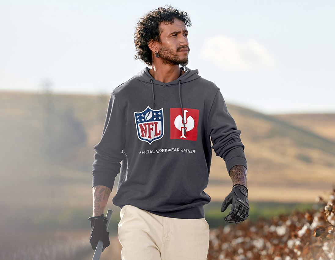 Shirts & Co.: NFL Hoodie cotton + carbongrau 3