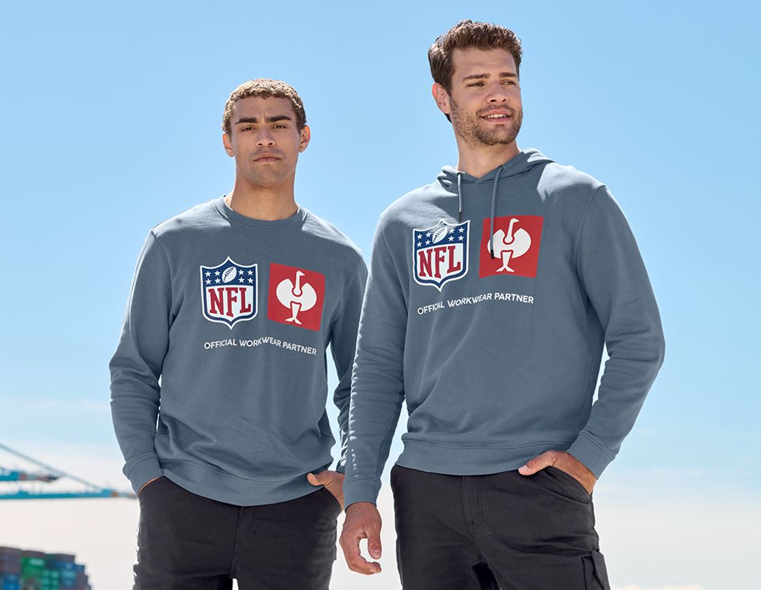 Shirts & Co.: NFL Hoodie cotton + oxidblau 3