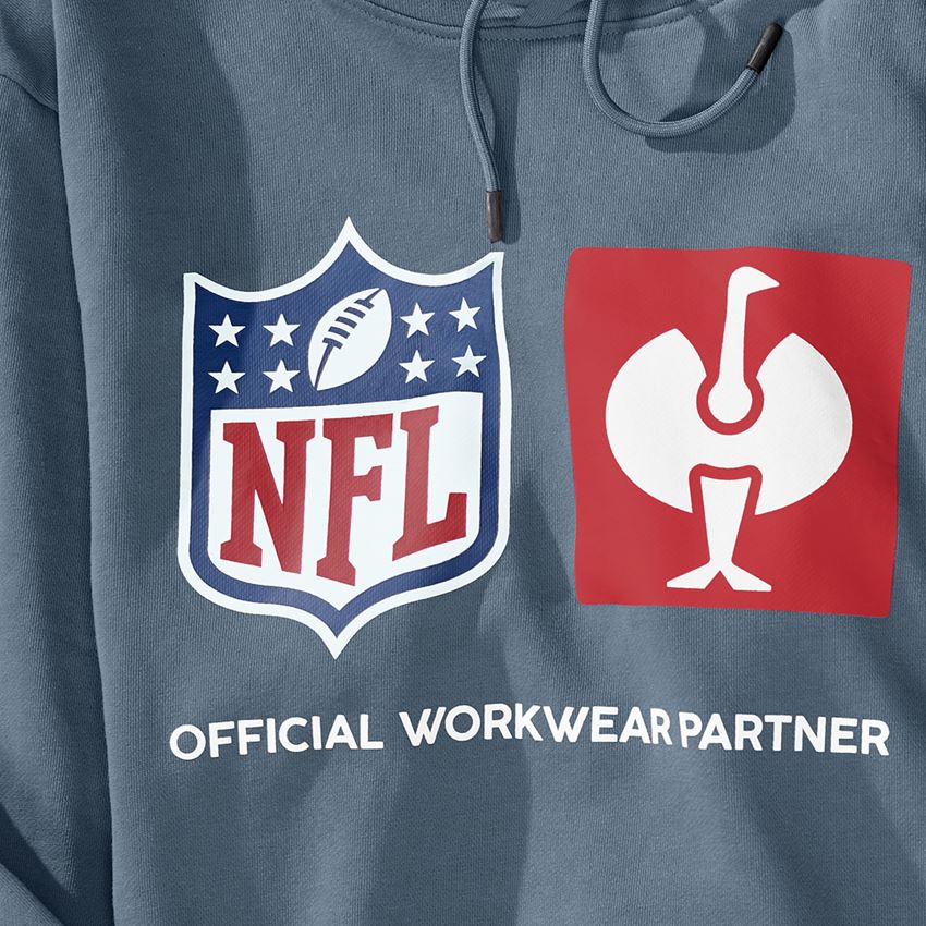 Shirts & Co.: NFL Hoodie cotton + oxidblau 2