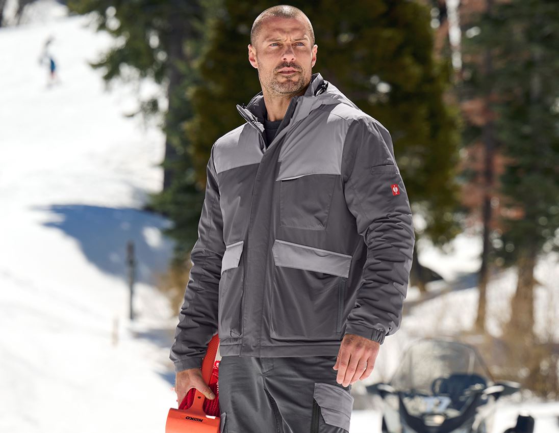 Jacken: Winterjacke e.s.trail pure + carbongrau/basaltgrau 2