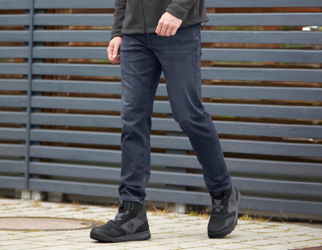 Hosen: e.s. 5-Pocket-Jeans Jog-Denim + darkwashed 1