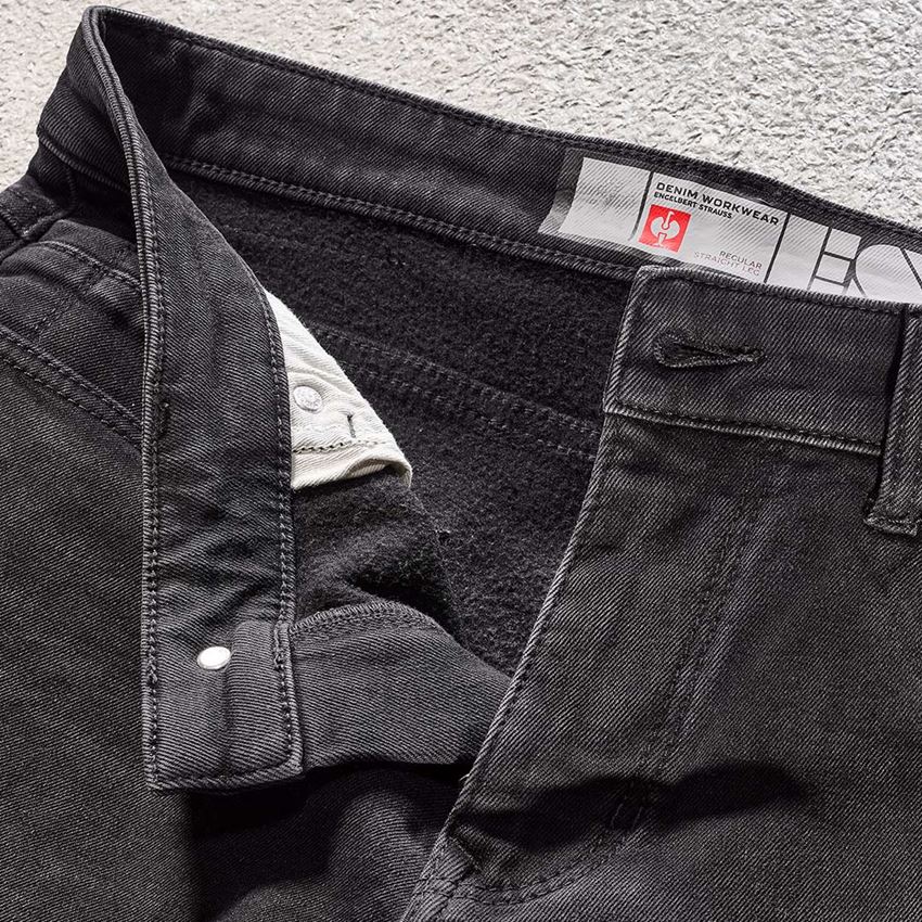 Hosen: e.s. Winter 5-Pocket-Stretch-Jeans + blackwashed 2