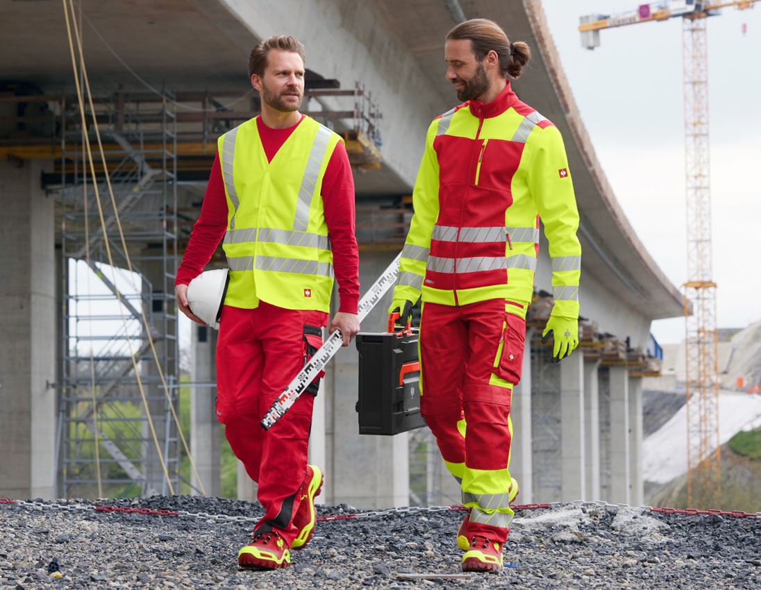 Themen: Warnschutz Bundhose e.s.motion 24/7 + rot/warngelb 4