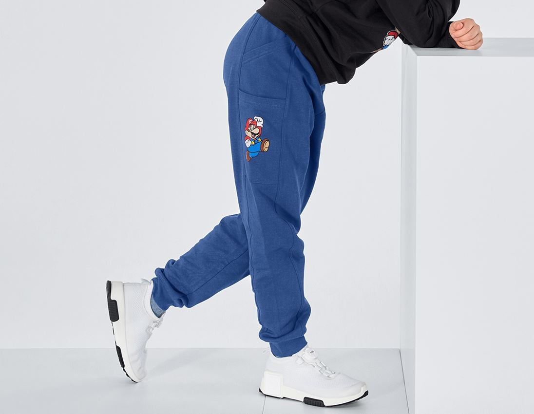 Kollaborationen: Super Mario Sweatpants, Kinder + alkaliblau