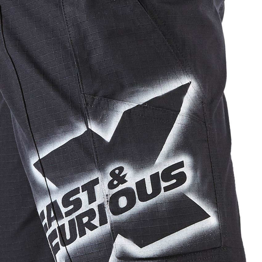 FAST & FURIOUS X STRAUSS: FAST & FURIOUS X motion work shorts + schwarz 2