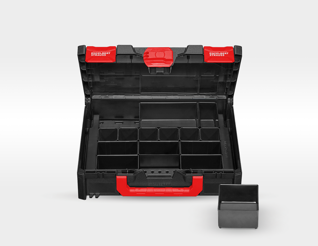 STRAUSSbox System: Werkzeug-Set Elekt+Multi Bohrschrauber+STRAUSSbox + schwarz 2
