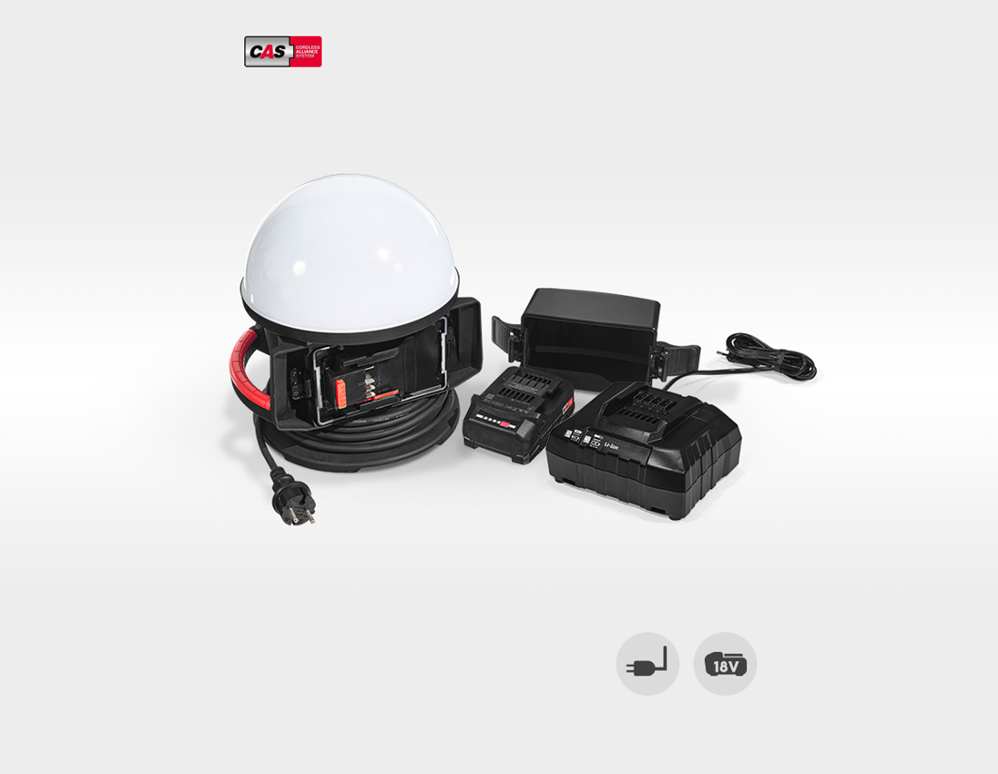 Werkzeuge: 18,0 V Akku-Ball Light Hybrid Set 5