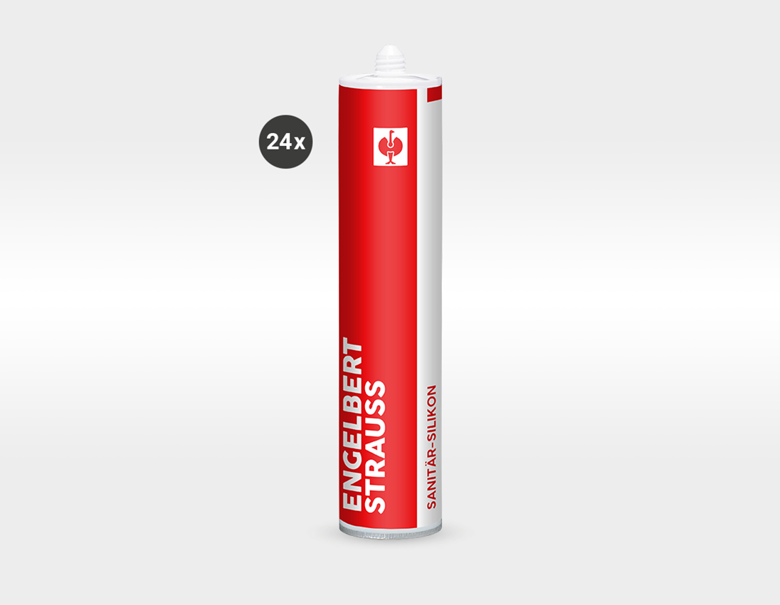 Schaumstoffe und Dichtstoffe: STRAUSSbox Sanitär-Silikon-Set 340 midi + transparent 3