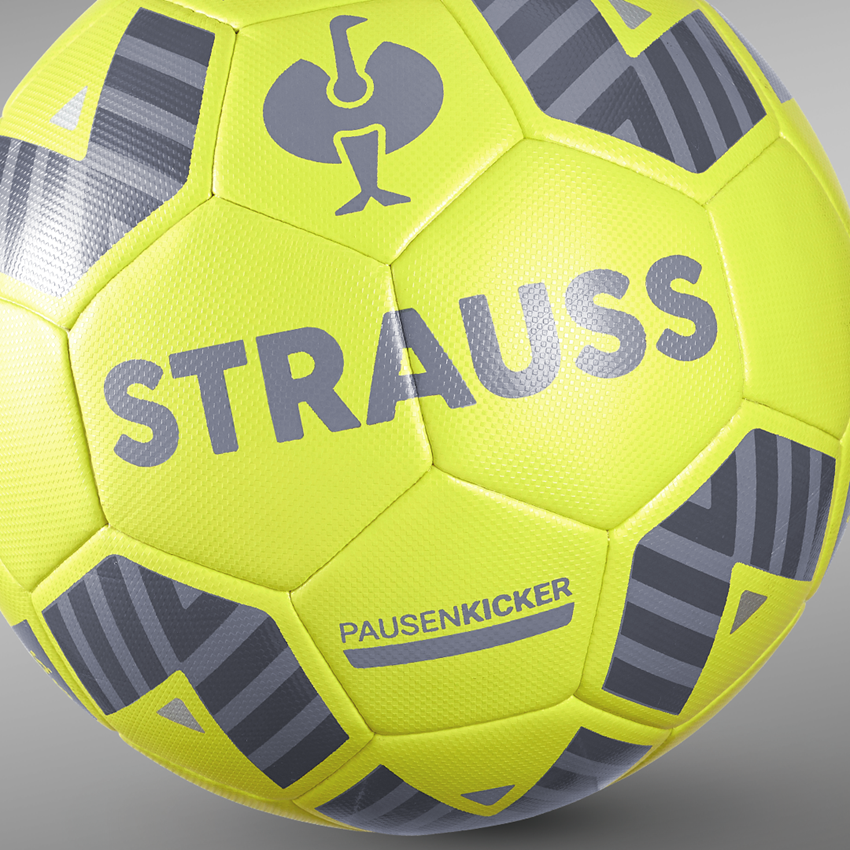 Für die Kleinen: STRAUSS Fußball + acid yellow 2