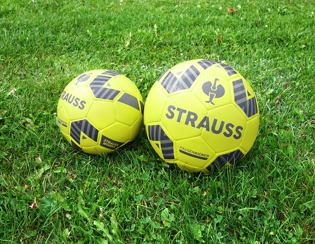 Für die Kleinen: STRAUSS Fußball + acid yellow 4