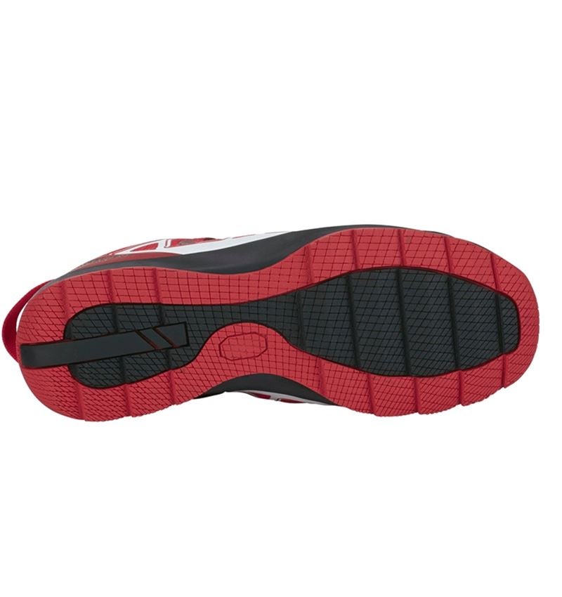 Gastro_Schuhe: S1 Sicherheitshalbschuhe e.s. Baham II low + rot/schwarz 5