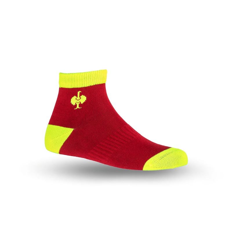 Accessoires: e.s.Allround Socken Classic light/mid, Kinder + feuerrot/warngelb