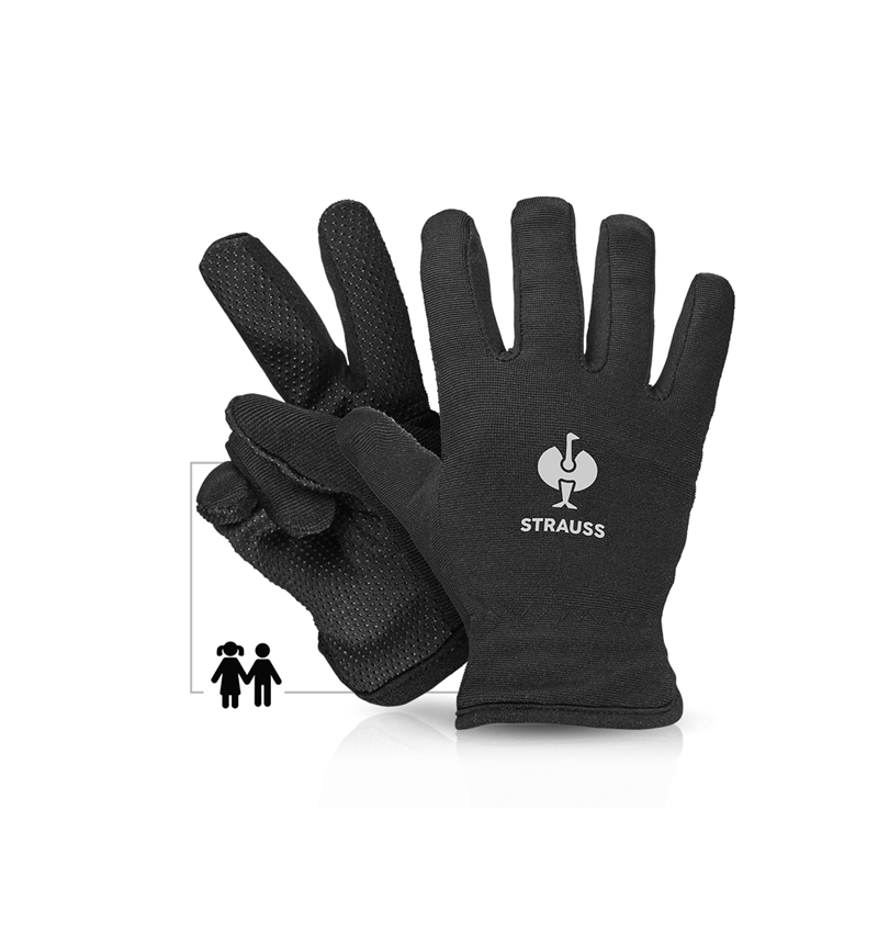 Accessoires: e.s. Kinder-Winterhandschuh Fleece Comfort + schwarz