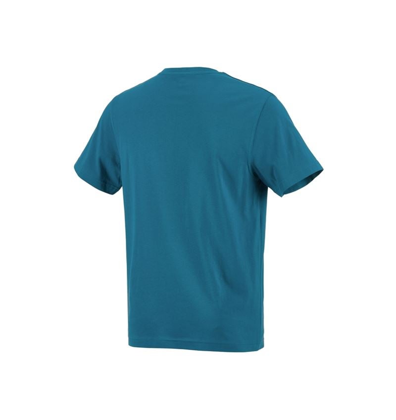 Shirts & Co.: e.s. T-Shirt cotton + petrol 3