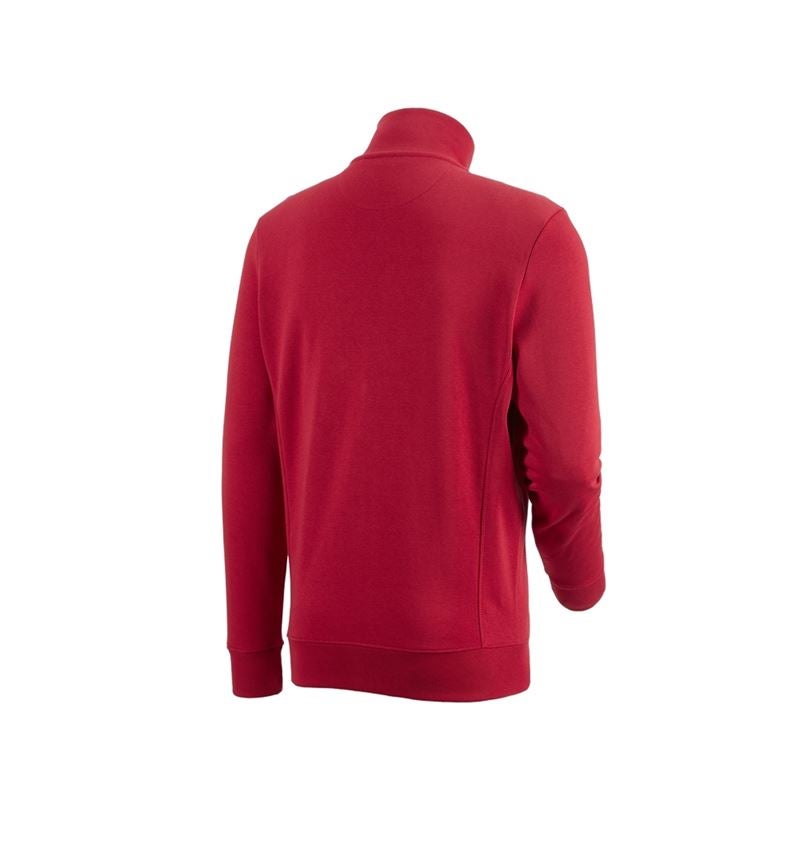 Shirts & Co.: e.s. Sweatjacke poly cotton + rot 3