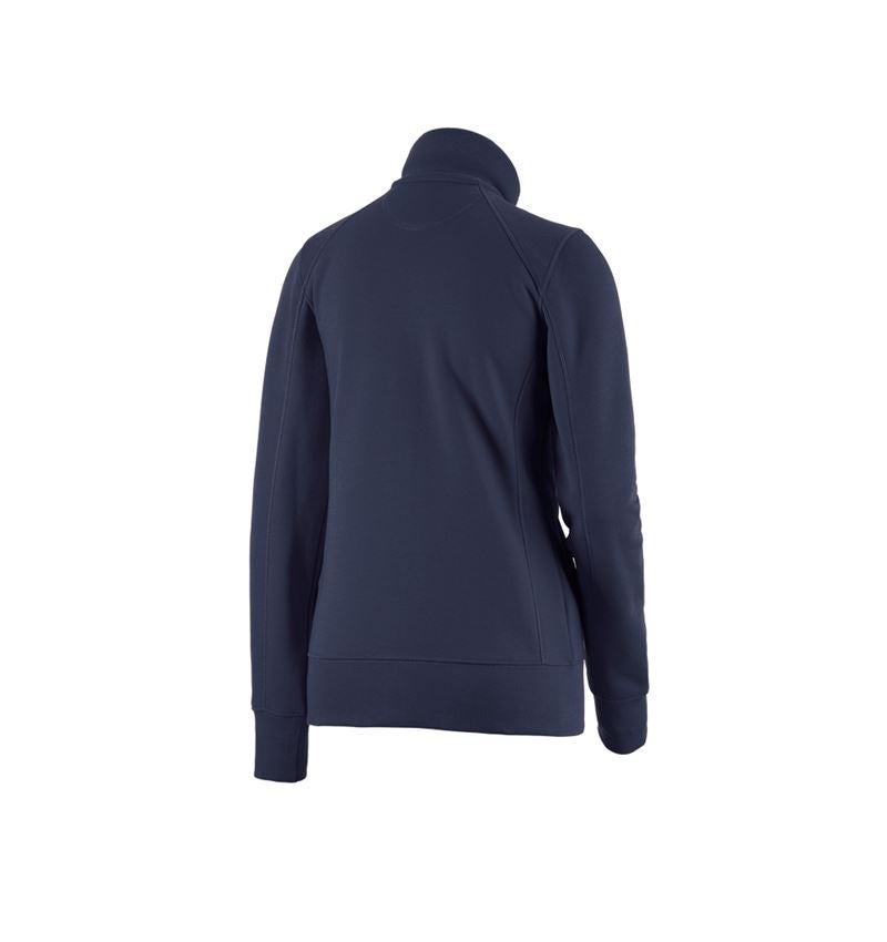 Shirts & Co.: e.s. Sweatjacke poly cotton, Damen + dunkelblau 1