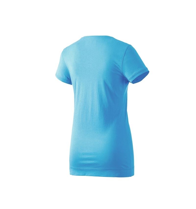 Shirts & Co.: e.s. Long-Shirt cotton, Damen + türkis 2