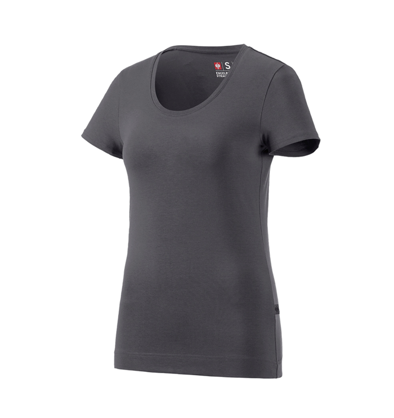 Themen: e.s. T-Shirt cotton stretch, Damen + anthrazit 3