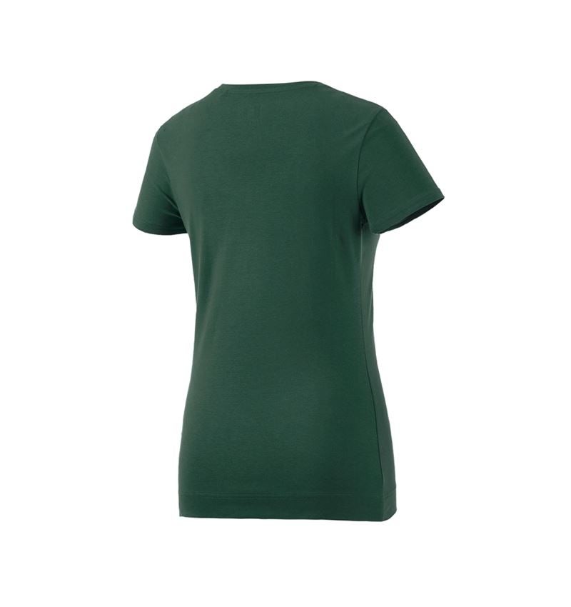 Shirts & Co.: e.s. T-Shirt cotton stretch, Damen + grün 3