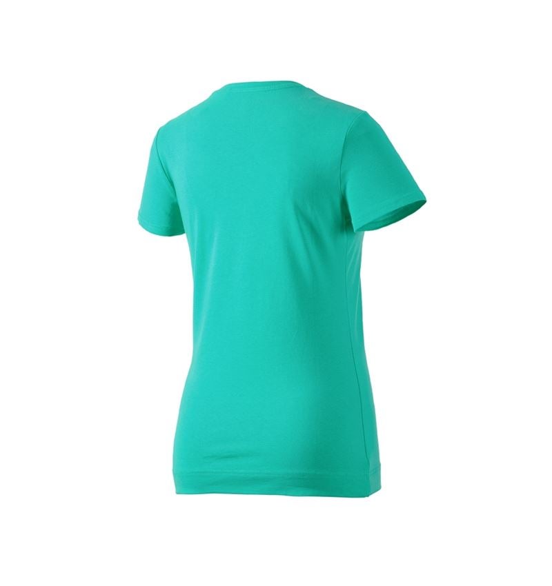 Shirts & Co.: e.s. T-Shirt cotton stretch, Damen + lagune 3